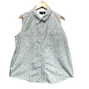 VTG Route 66 Womens Ditzy Floral Button Shirt‎ 20W Top Cotton Cottagecore Travel